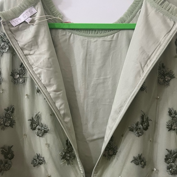 Ivy City Co Anastasia Dress in Sage - Picture 7 of 8